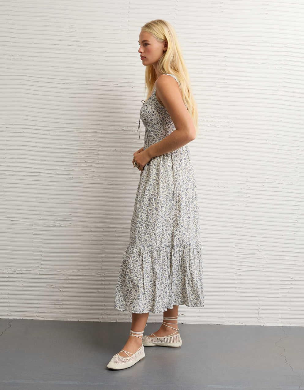 AE Catie Corset Midi Dress