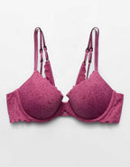 Show Off Rosey Lace Demi Push Up Bra