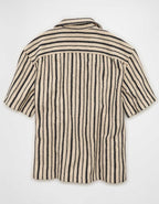AE Relaxed Fit Camp Collar Button-Up Shirt