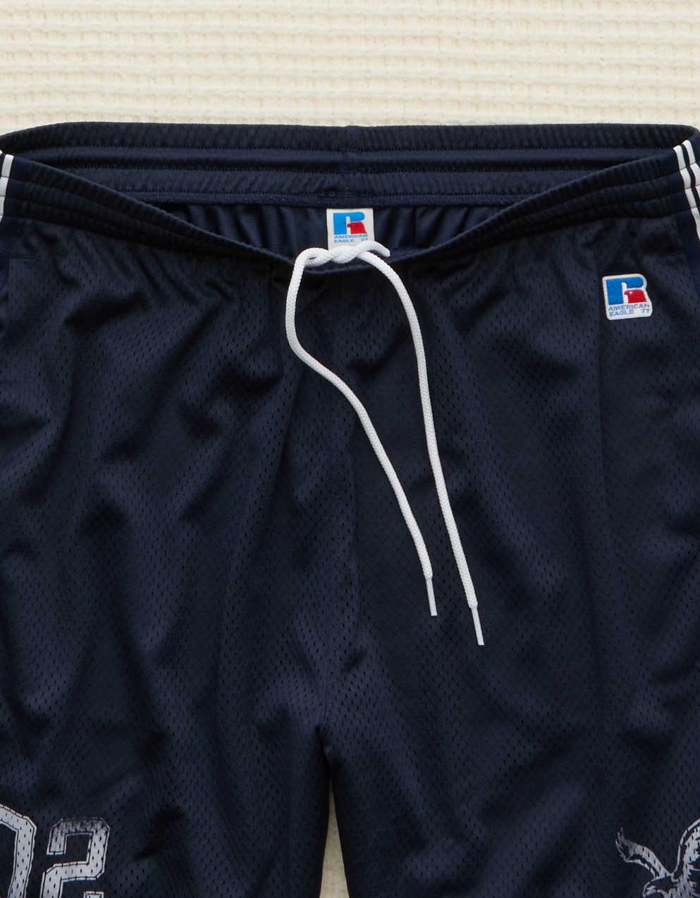 AE x Russell Athletic網眼 7 吋短褲