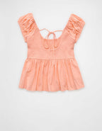 AE Sunchaser Babydoll Ruffle Tee