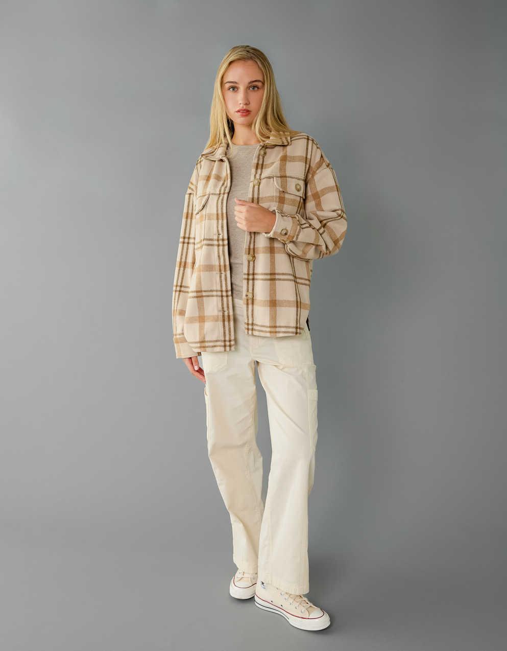 AE Plaid Shacket