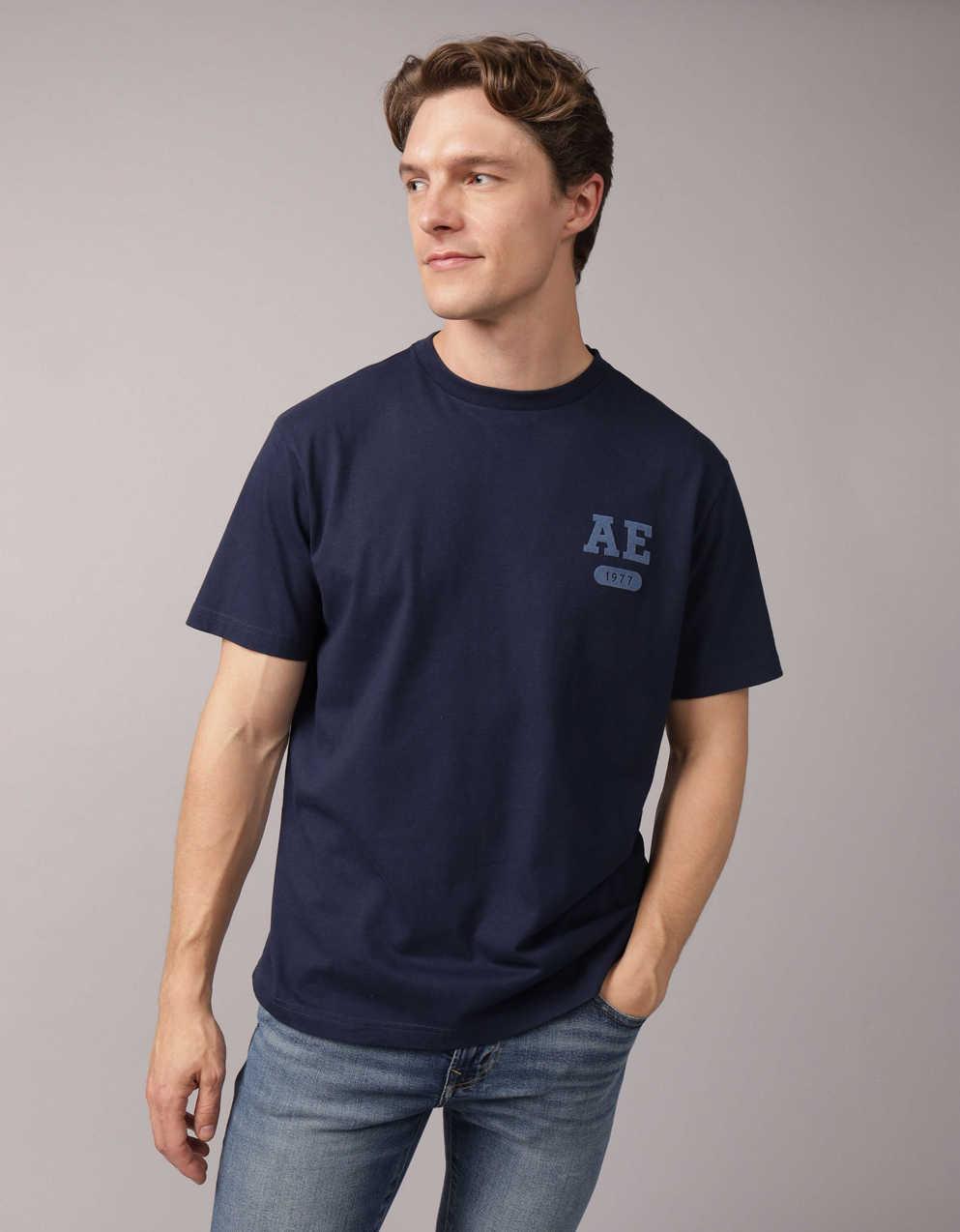 AE Logo 圖案 T 恤