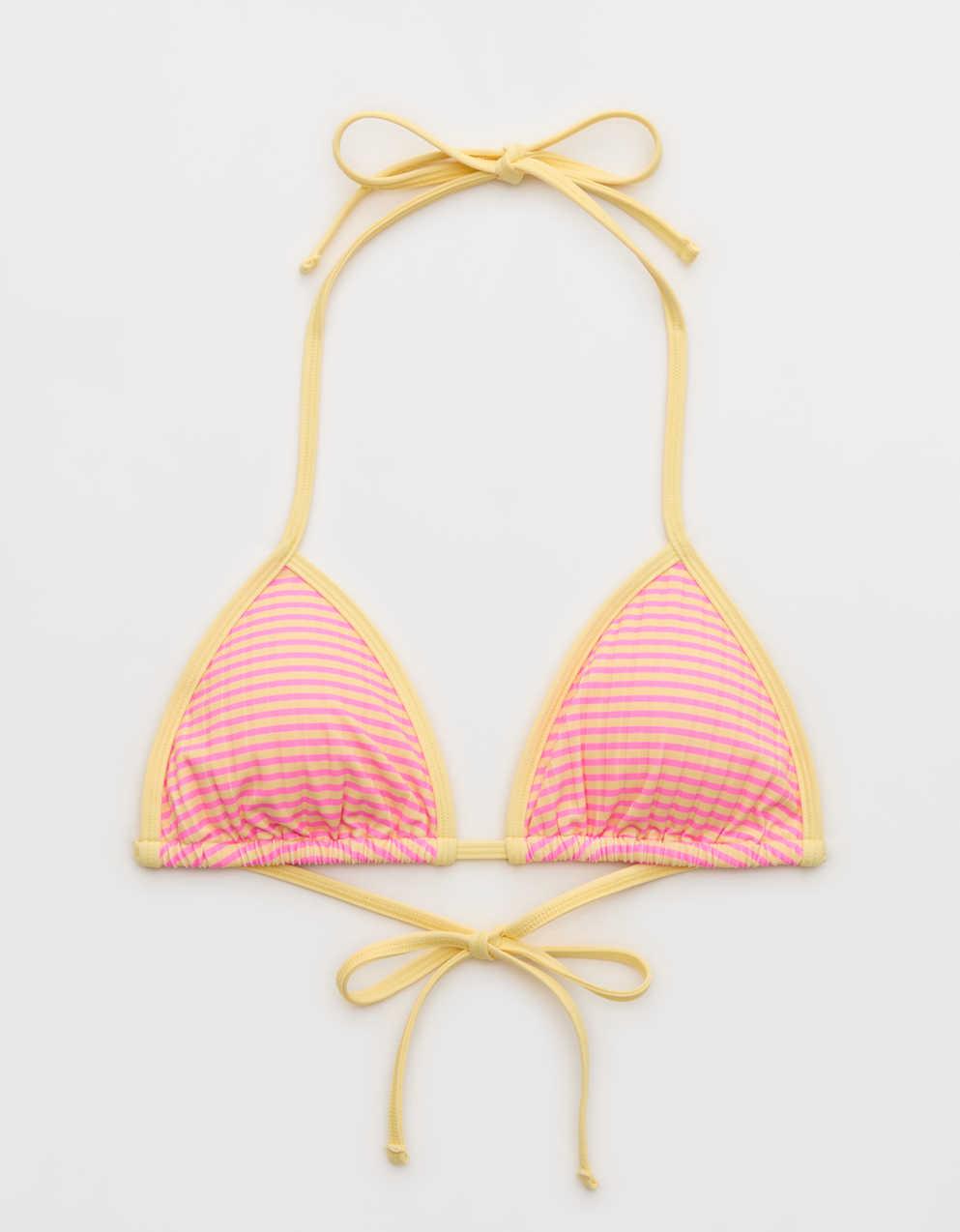 Aerie Ribbed String Triangle Bikini Top