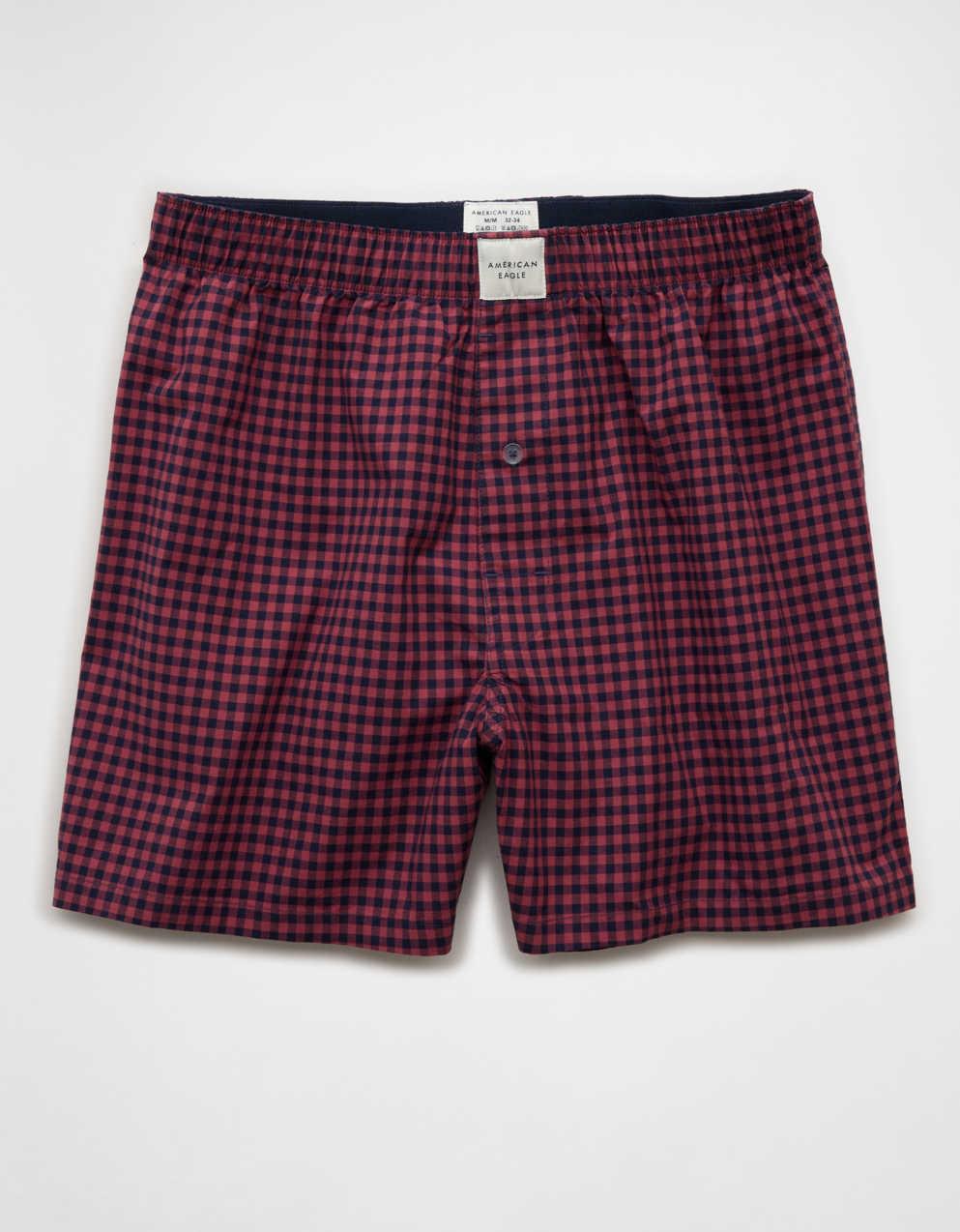AEO Stretch Plaid Classic Boxer Short