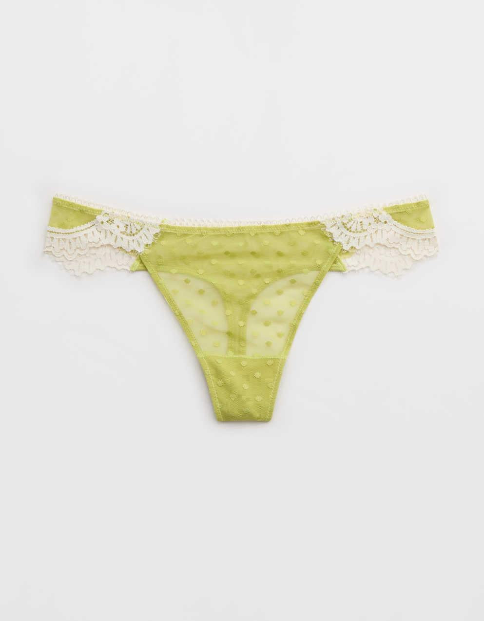 Show Off Sheer Happiness Lace Thong Underwear