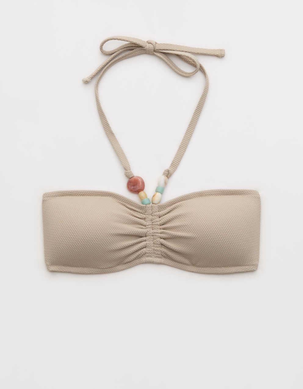 Aerie Pique羅紋荷葉邊比基尼上衣