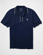 AE Logo Standard Fit Pique Polo Shirt