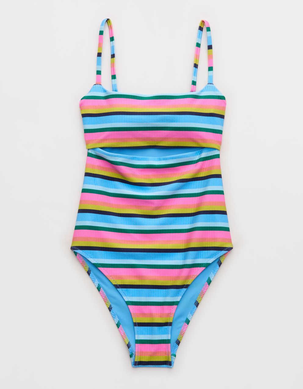 Aerie 羅紋連身泳裝