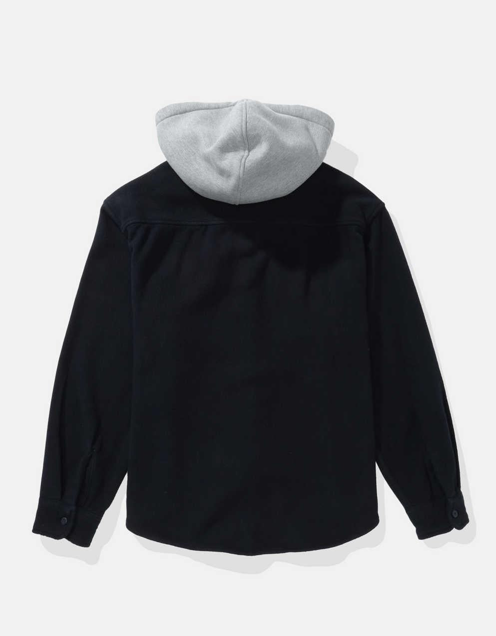 AE Relaxed Fit Hooded Flannel