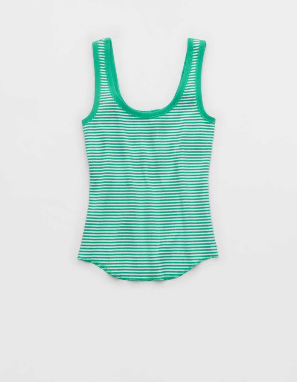 Aerie Ribbed Scoop Neck Tank Top