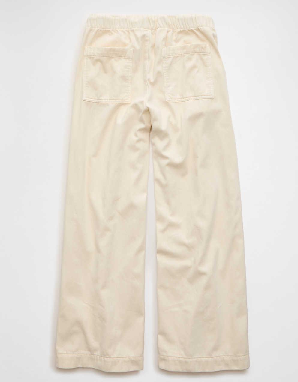AE Dreamy Drape低腰超寬腿牛仔褲