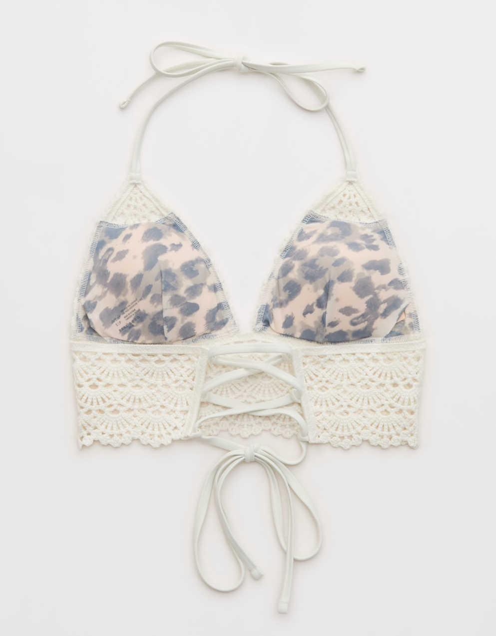 Aerie 長線鉤針三角比基尼上衣