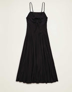 AE Knit Tie-Back Godet Midi Dress
