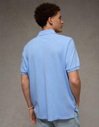 AE Standard Fit Pop Logo Pique Polo Shirt