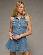 AE Denim Sleeveless Mini Dress