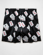 AEO Men's Cards Satin Pocket Boxer Short
