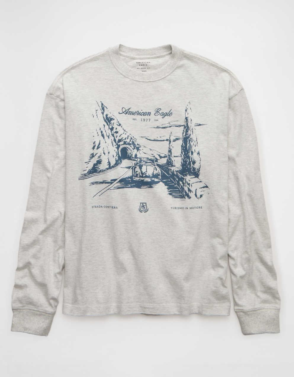 AE Boxy Long Sleeve Graphic T-Shirt