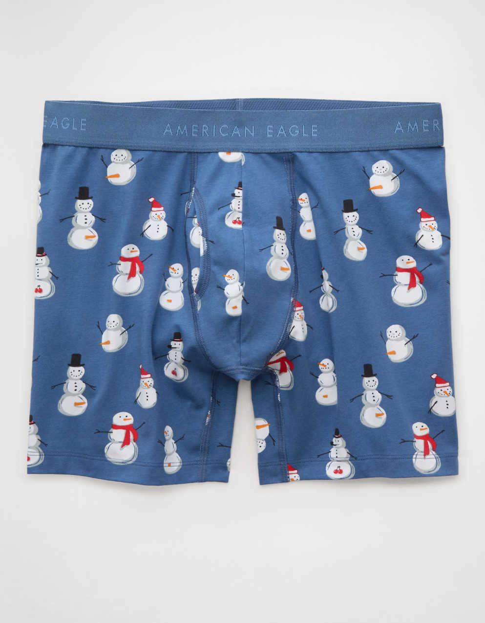 AEO 男士淘氣雪人 6' 經典平角内褲