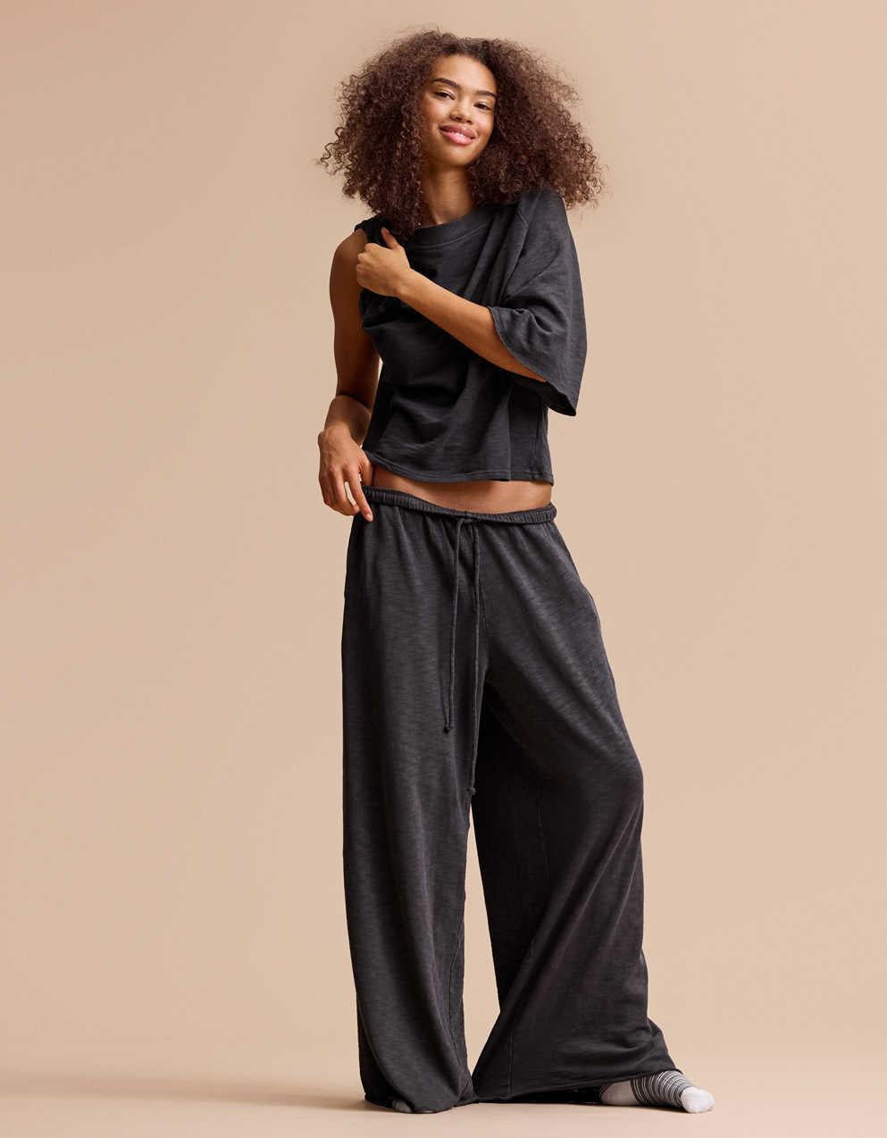 Aerie It's Casual Knit Slub Trouser