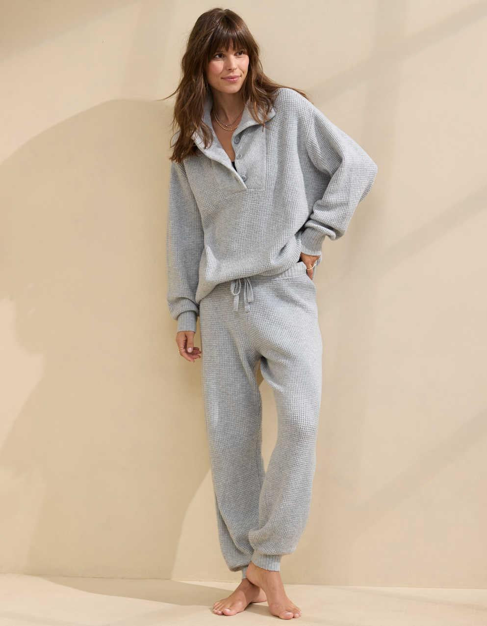 Aerie CozyUp華夫格慢跑褲