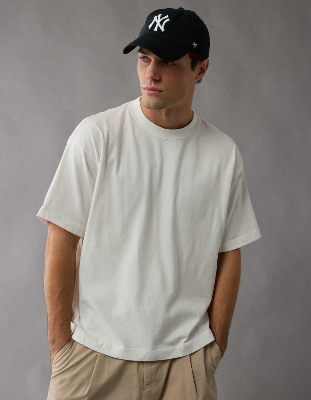 AE Boxy Fit Sueded Jersey T-Shirt