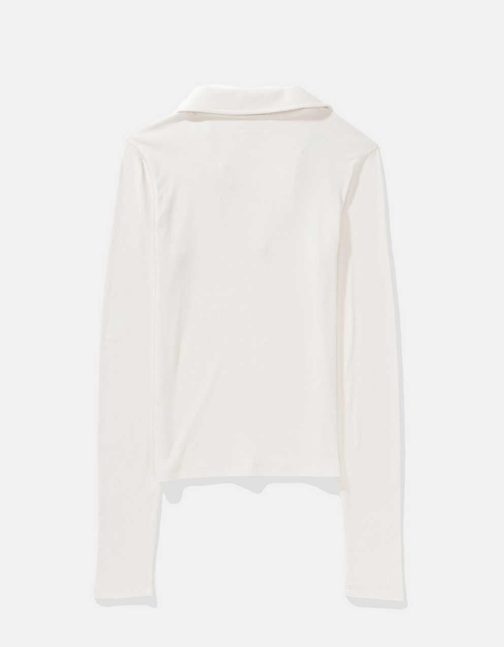 AE 長袖毛絨 Polo T 恤