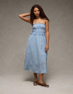AE Corded Smocking Midi Dress