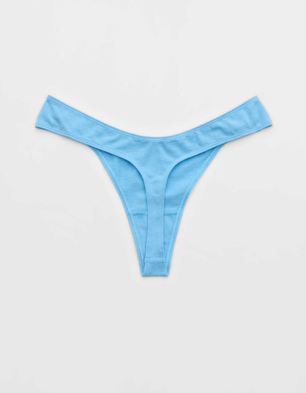 Superchill Cotton Ruched Thong Underwear