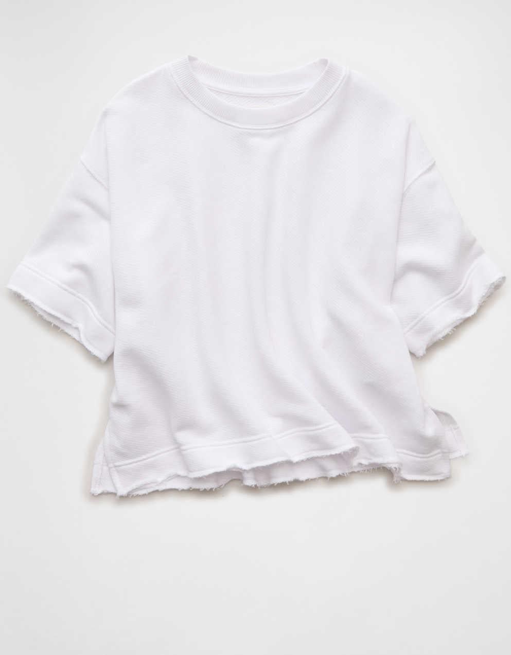 AE Boxy Short-Sleeve Sweatshirt
