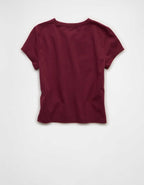 AE Fitted Cropped Graphic T-Shirt