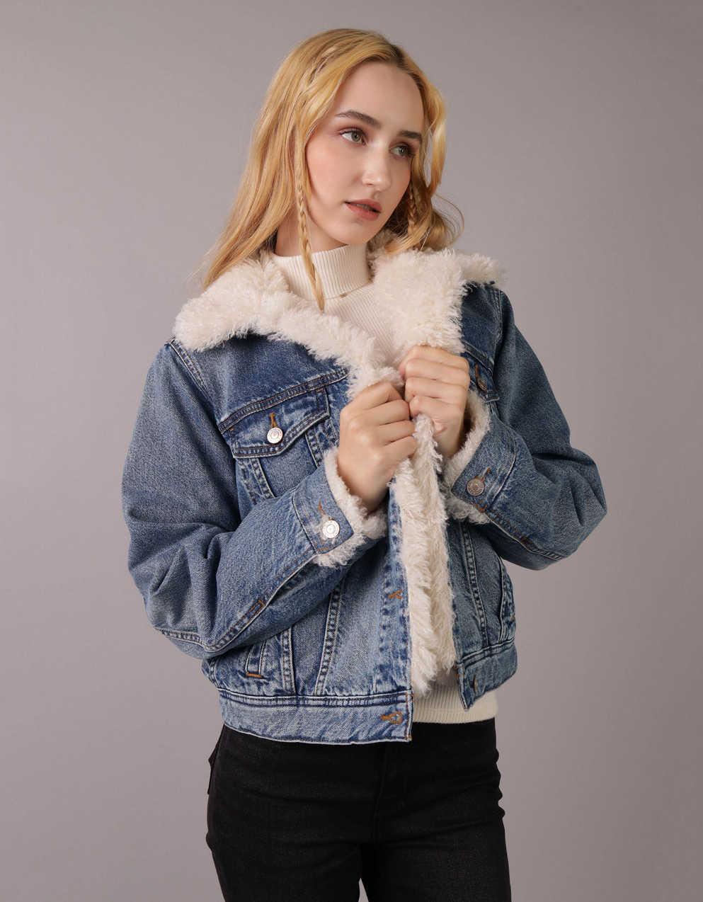 AE Sherpa 牛仔外套