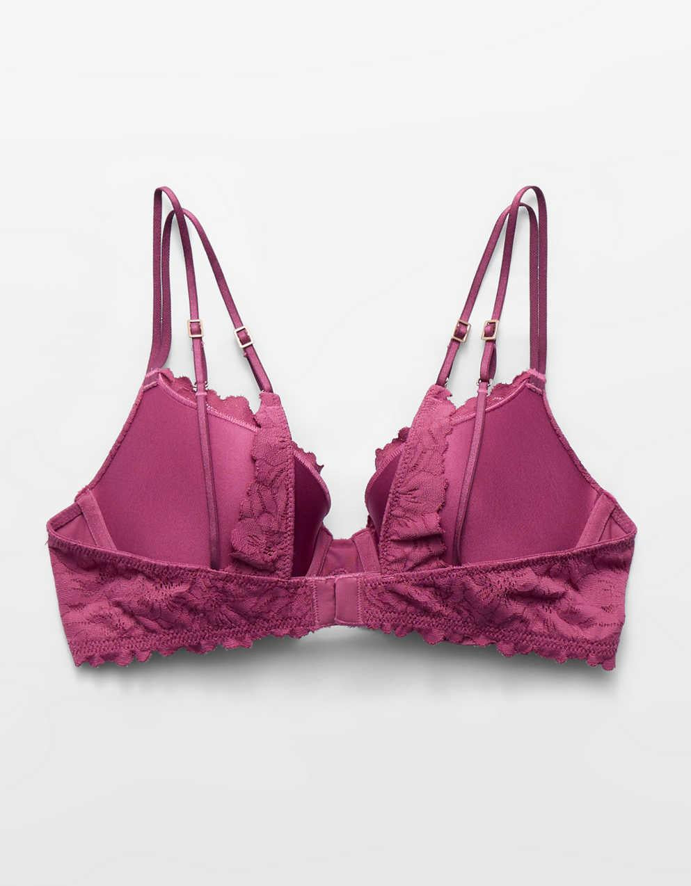 Show Off Rosey Lace Demi Push Up Bra