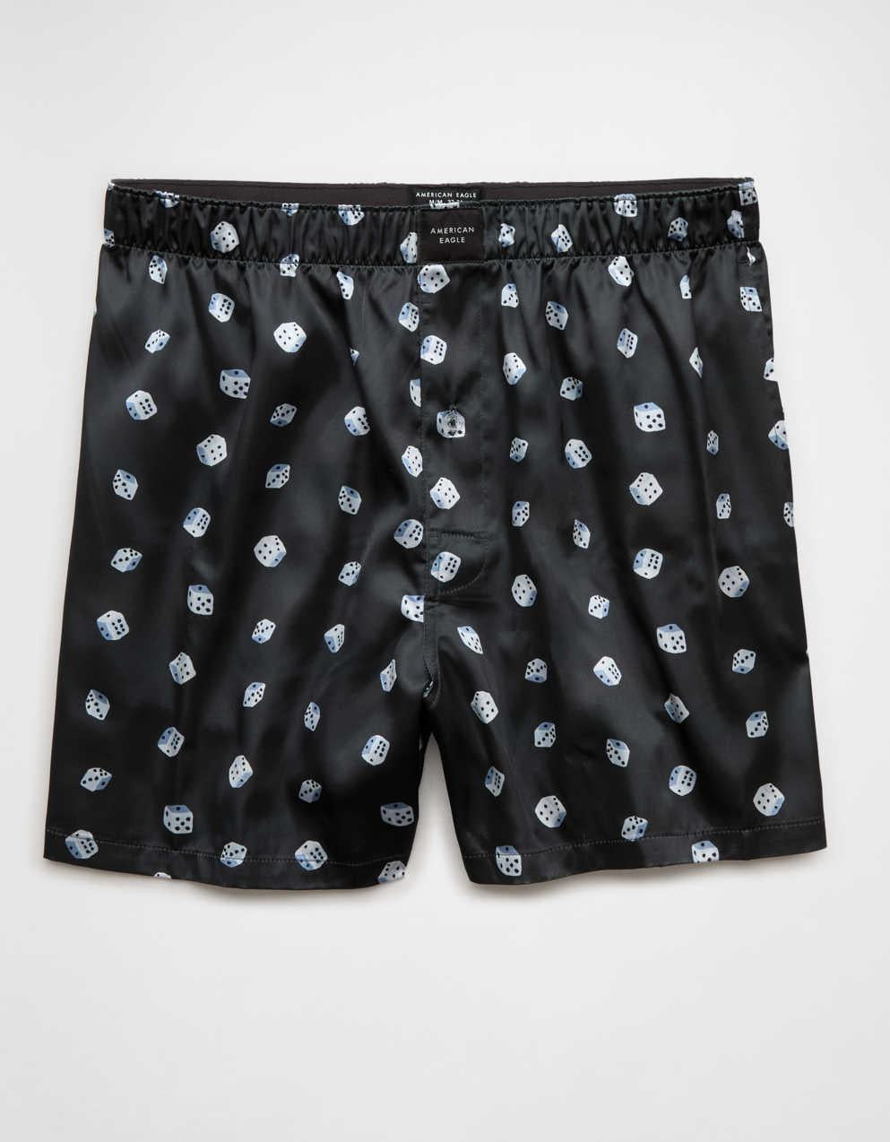 AEO Men's Dice Satin Pocket Boxer Short