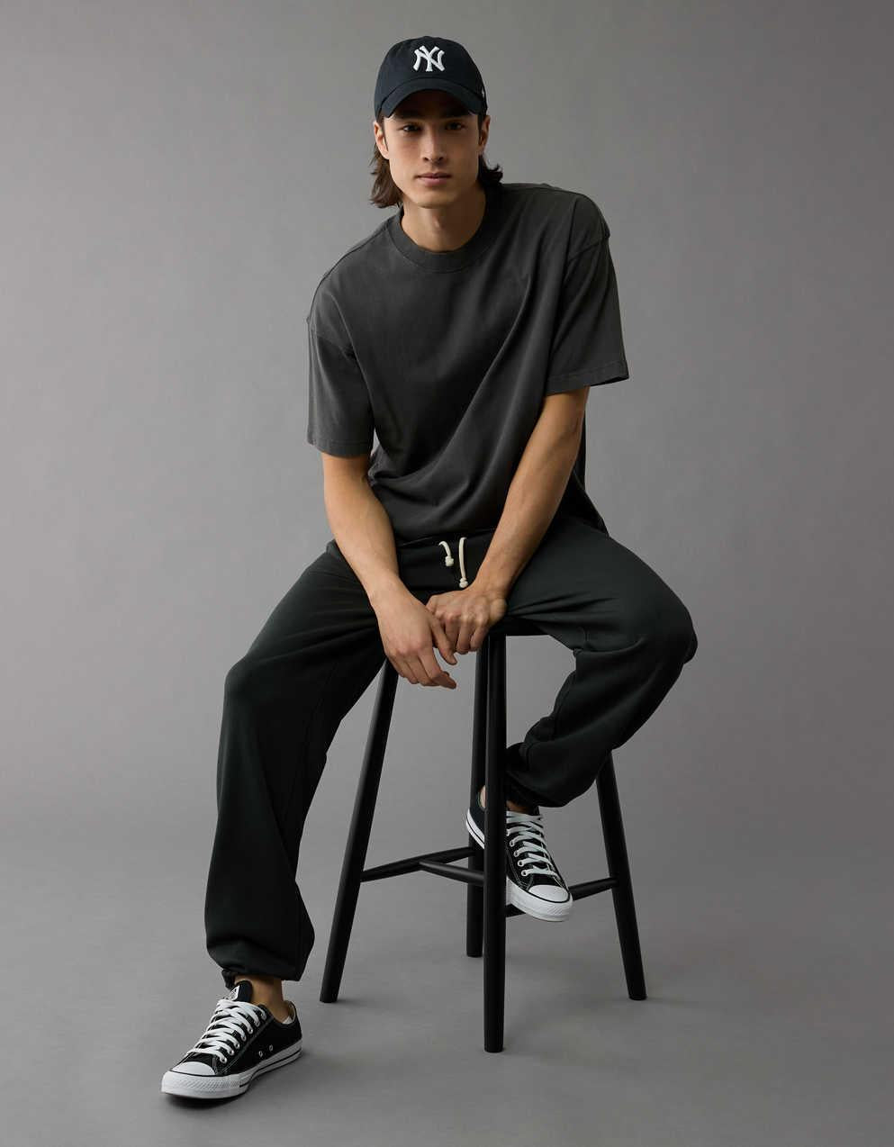 AE Boxy 平紋布 T 恤