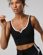 OFFLINE By Aerie Real Me Tipped Low Key Longline Sports Bra