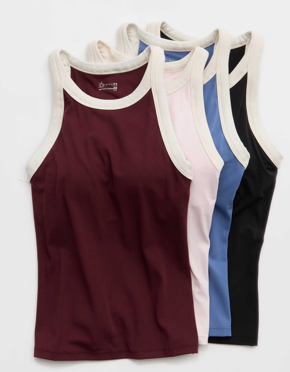 OFFLINE By Aerie Real Me Ringer High Neck Tank Top
