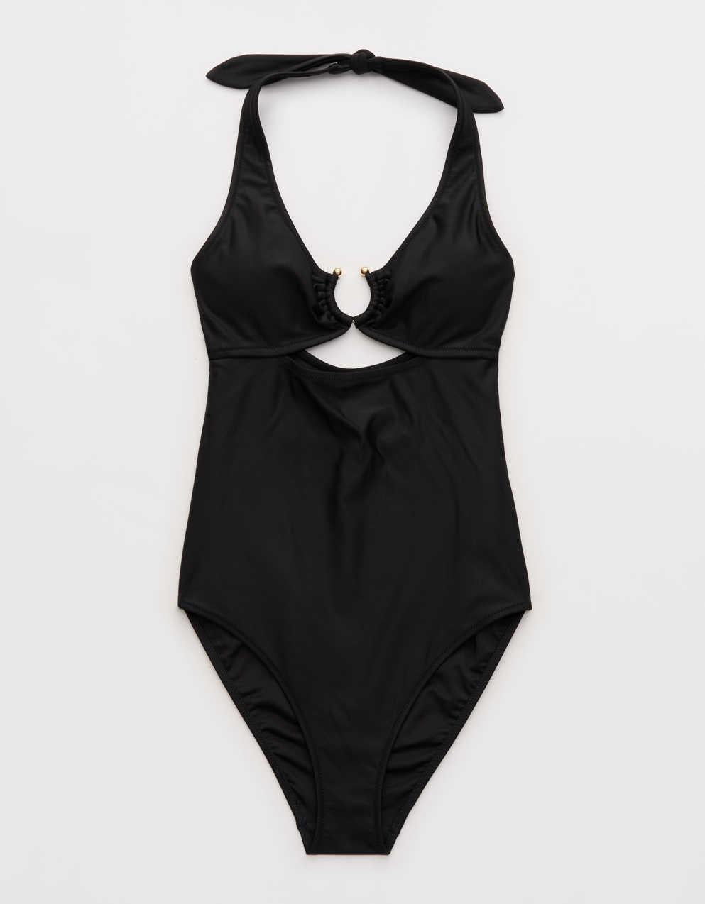Aerie 馬蹄戒指掛頸全覆蓋一件式泳裝