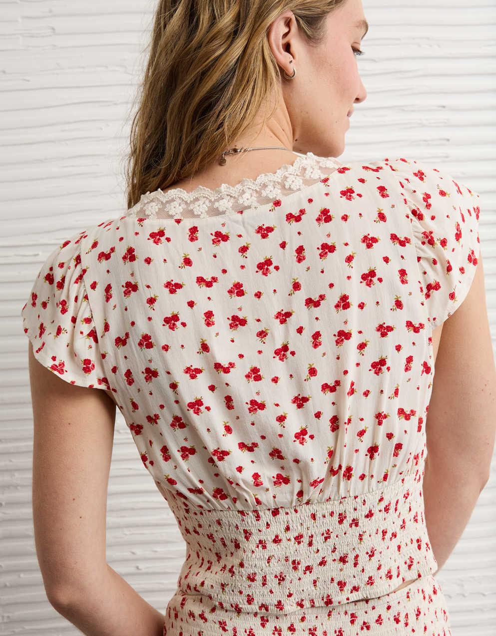 AE Lace Trim Blouse