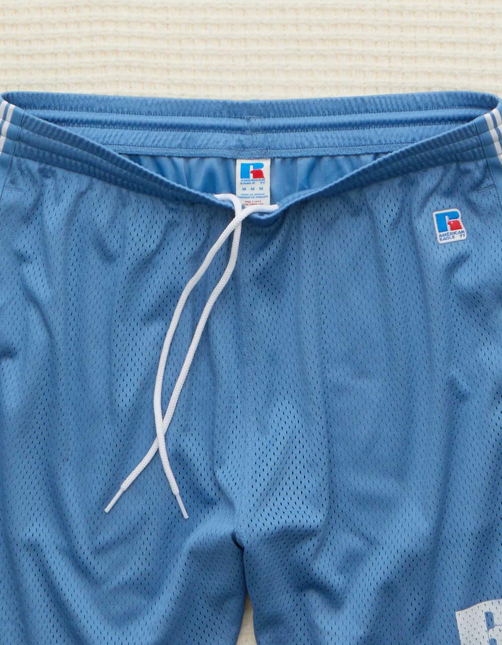 AE x Russell Athletic網眼 7 吋短褲