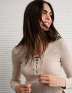 AE Lace-Up Sweater