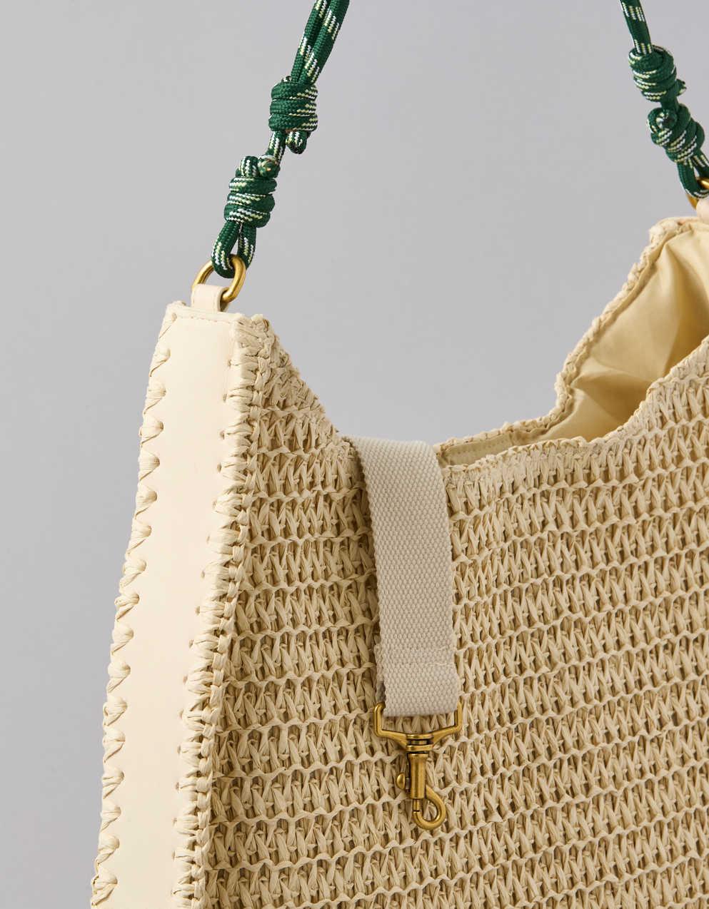 AE Raffia Tote Bag