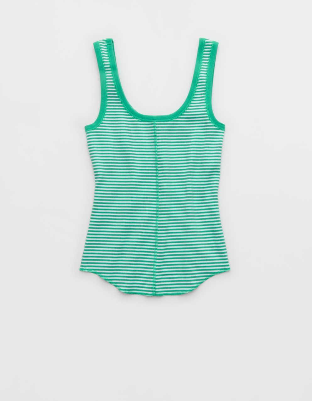Aerie Ribbed Scoop Neck Tank Top