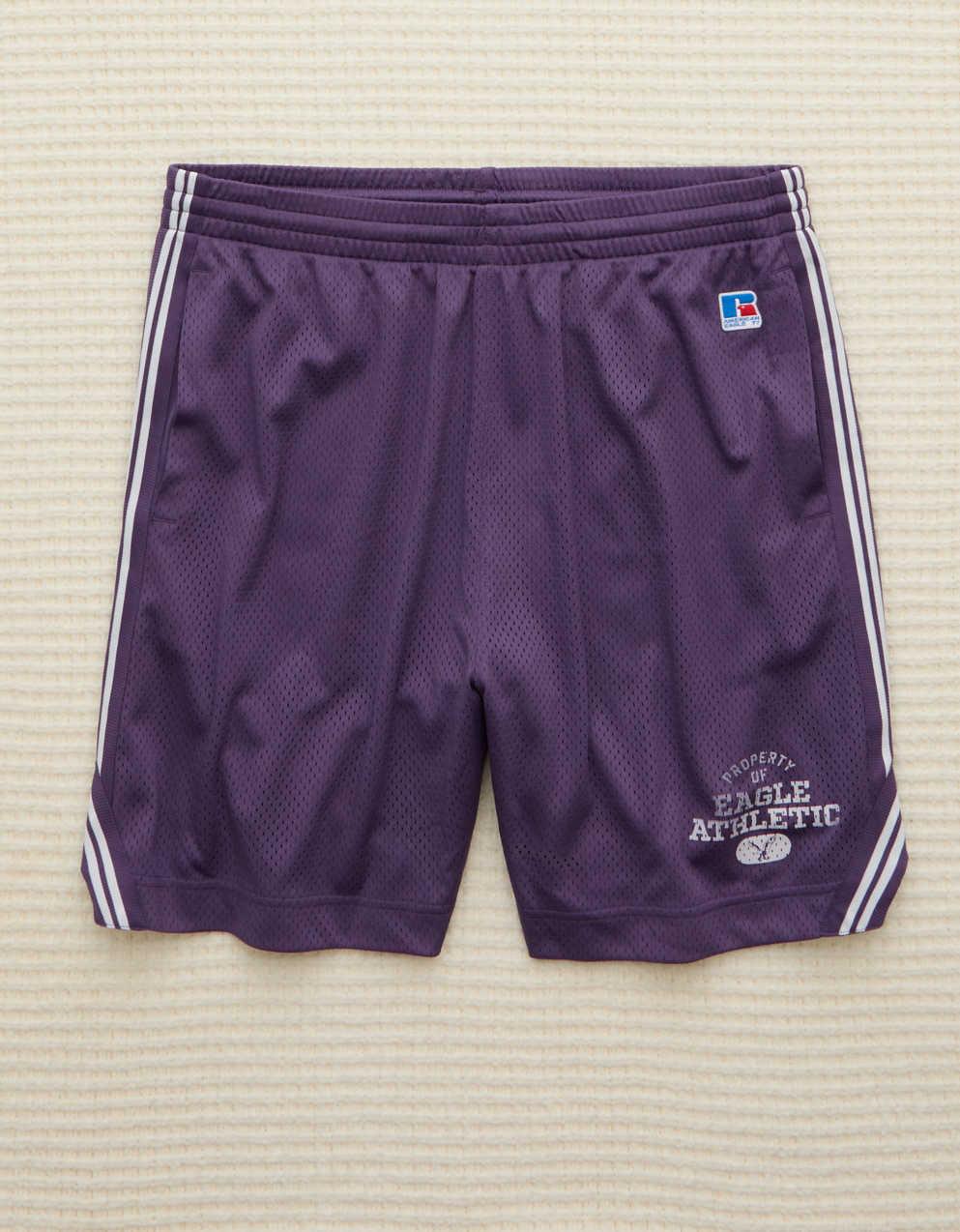AE x Russell Athletic網眼 7 吋短褲