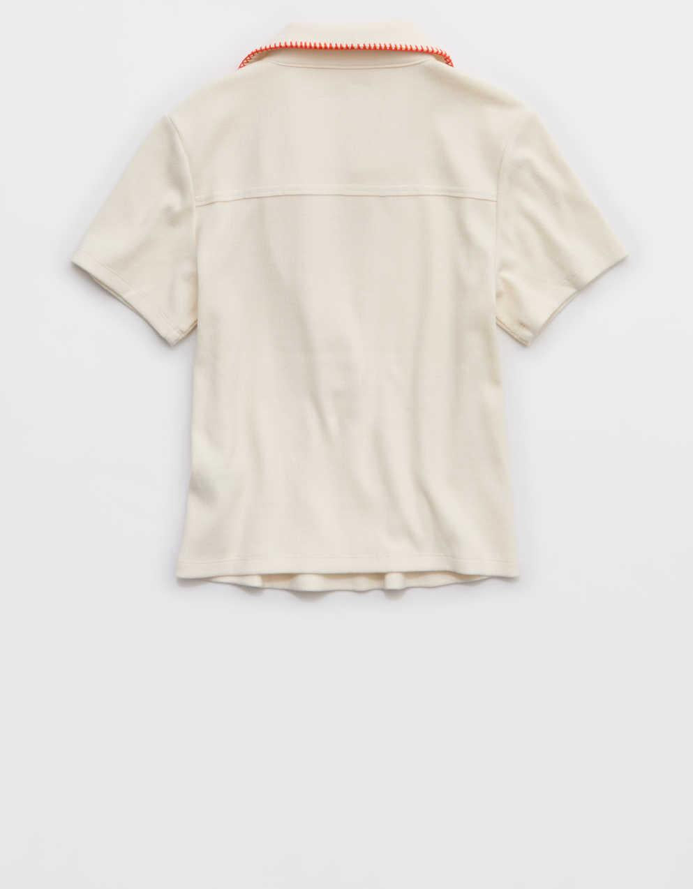 Aerie 短版Polo T 恤