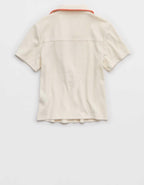 Aerie 短版Polo T 恤