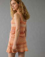 AE High-Waisted Plaid Ruffle Skort