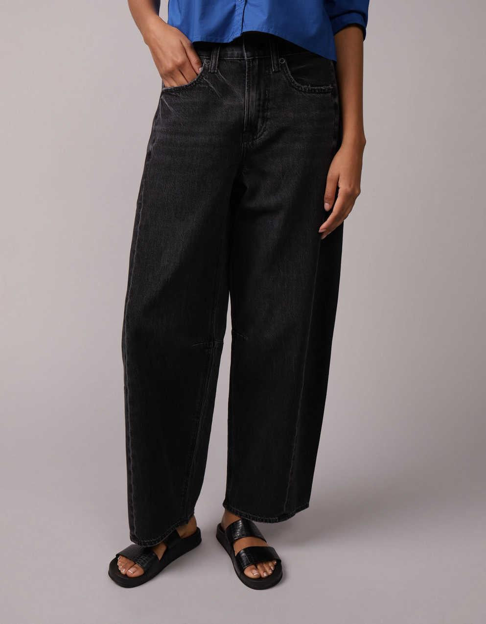 AE Dreamy Drape Barrel 牛仔褲
