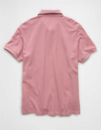 AE Standard Fit Pop Logo Pique Polo Shirt