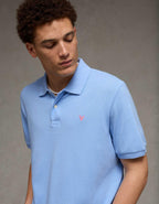 AE Standard Fit Pop Logo Pique Polo Shirt